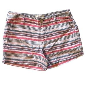 British Khaki linen shorts Size 4